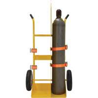 Chariot pour chalumeau et bouteille &agrave; gaz, Roues Rempli de mousse, Base de 23-13/16" la x 22-13/16" lo, 500 lb Helyx Safety & Industrial Supplies