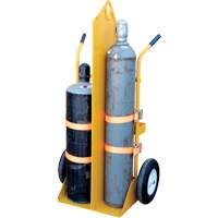 Chariot pour chalumeau et bouteille &agrave; gaz, Roues Rempli de mousse, Base de 23-1/8" la x 22-13/16" lo, 500 lb Helyx Safety & Industrial Supplies
