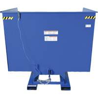 Conteneur autobasculeur, Acier, 4 vg³, Bleu Helyx Safety & Industrial Supplies
