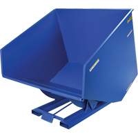 Conteneur autobasculeur, Acier, 4 vg³, Bleu Helyx Safety & Industrial Supplies