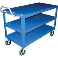 Chariot &agrave; poign&eacute;e ergonomique Ergo-Handle, 4000 lb Capacit&eacute;, Acier, 24-1/2" la x 41" ha x 54-7/8" p, Bordure vers le bas Helyx Safety & Industrial Supplies