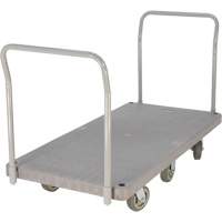 Chariot &agrave; plateforme en plastique robuste, 60" lo x 30" la, 3000 lb cap, Roues Polyur&eacute;thane Helyx Safety & Industrial Supplies