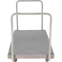 Chariot &agrave; plateforme en plastique robuste, 60" lo x 30" la, 3000 lb cap, Roues Polyur&eacute;thane Helyx Safety & Industrial Supplies