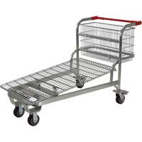 Nestable Wire Cart, Steel, 28-3/4" x 37-1/16" x 59-5/8", 275 lbs. Capacity Helyx Safety & Industrial Supplies