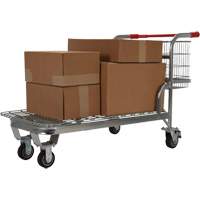 Nestable Wire Cart, Steel, 28-3/4" x 37-1/16" x 59-5/8", 275 lbs. Capacity Helyx Safety & Industrial Supplies