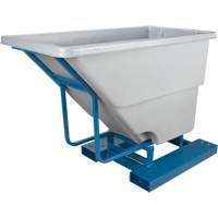 Conteneurs autobasculeurs, Poly&eacute;thyl&egrave;ne, 5/8 vg³, Gris Helyx Safety & Industrial Supplies