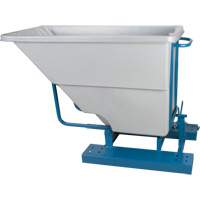 Conteneurs autobasculeurs, Poly&eacute;thyl&egrave;ne, 5/8 vg³, Gris Helyx Safety & Industrial Supplies