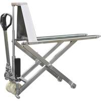 Chariot &eacute;l&eacute;vateur &agrave; ciseaux Eco, 45" lo x 21" la, Acier inoxydable, Capacit&eacute; de 2200 lb Helyx Safety & Industrial Supplies