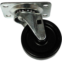 Roulette &agrave; plaque pivotante pour bacs mobiles pour ingr&eacute;dients Helyx Safety & Industrial Supplies