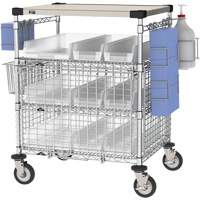 Poste d'EPI pour r&eacute;ception, Acier inoxydable, 43" x 40" x 24", Capacit&eacute; 900 lb Helyx Safety & Industrial Supplies