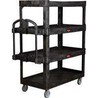 Chariot utilitaire robuste et ergonomique, 4 tiers, 24-1/4" x 62-2/5" x 54-1/10", Capacit&eacute; 700 lb Helyx Safety & Industrial Supplies