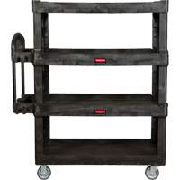 Chariot utilitaire robuste et ergonomique, 4 tiers, 24-1/4" x 62-2/5" x 54-1/10", Capacit&eacute; 700 lb Helyx Safety & Industrial Supplies