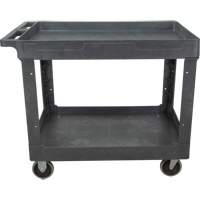 Chariot utilitaire pour l'entretien, 2 tiers, 24-5/8" x 32-1/2" x 40", Capacit&eacute; 550 lb Helyx Safety & Industrial Supplies