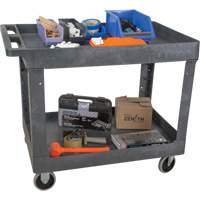 Chariot utilitaire pour l'entretien, 2 tiers, 24-5/8" x 32-1/2" x 40", Capacit&eacute; 550 lb Helyx Safety & Industrial Supplies