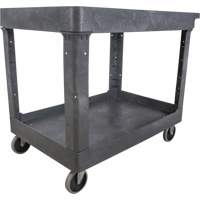 Chariot utilitaire pour l'entretien, 2 tiers, 24-5/8" x 32-1/2" x 40", Capacit&eacute; 550 lb Helyx Safety & Industrial Supplies