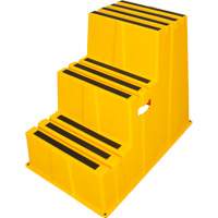 Industrial Step Stool, 3 Steps, 34-13/16" x 22-7/16" x 28-1/2" High Helyx Safety & Industrial Supplies