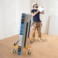 Chariot de transport H de cloison s&egrave;che Buildman Helyx Safety & Industrial Supplies