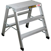 Portable Work-Stand Saw Horse, Aluminum Frame, 12-1/4" D x 36" H Helyx Safety & Industrial Supplies
