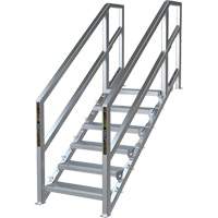 SmartStairs 6-10 Steps Modular Construction Stair System, 75" H Helyx Safety & Industrial Supplies