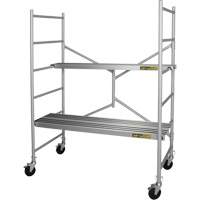 Portable Alu Series Scaffold, Aluminum Frame, 29" D x 72" H Helyx Safety & Industrial Supplies