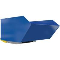 Conteneur autobasculeur robuste en style H, Acier, 1 vg³, Bleu Helyx Safety & Industrial Supplies