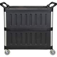 Utility Cart, 3 Tiers, 19-3/4" x 37-1/2" x 40-1/4", 250 lbs. Capacity Helyx Safety & Industrial Supplies