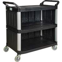 Utility Cart, 3 Tiers, 19-3/4" x 37-1/2" x 40-1/4", 250 lbs. Capacity Helyx Safety & Industrial Supplies