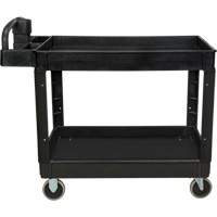Chariot utilitaire, 2 tiers, 25-5/8" x 33-1/2" x 43-3/4", Capacit&eacute; 550 lb Helyx Safety & Industrial Supplies