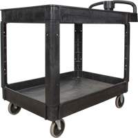 Chariot utilitaire, 2 tiers, 25-5/8" x 33-1/2" x 43-3/4", Capacit&eacute; 550 lb Helyx Safety & Industrial Supplies