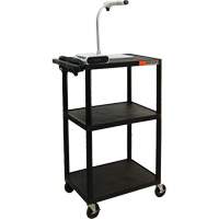 Chariot utilitaire &eacute;lectrique, 3 tiers, 24" x 42" x 18", Capacit&eacute; 300 lb Helyx Safety & Industrial Supplies
