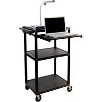 Chariot utilitaire &eacute;lectrique, 3 tiers, 24" x 42" x 18", Capacit&eacute; 300 lb Helyx Safety & Industrial Supplies