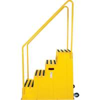 Industrial Step Stool, 4 Steps, 44" x 22-1/4" x 65-1/8" High Helyx Safety & Industrial Supplies