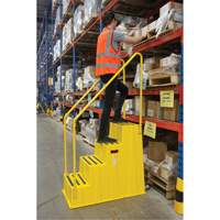 Industrial Step Stool, 4 Steps, 44" x 22-1/4" x 65-1/8" High Helyx Safety & Industrial Supplies
