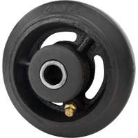 Roue en caoutchouc moul&eacute;, 4" (102 mm) dia. x 1-1/2" (38 mm) la, Capacit&eacute; de 350 lb (158 kg) Helyx Safety & Industrial Supplies
