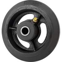Roue en caoutchouc moul&eacute;, 5'' (127 mm) dia. x 1-1/2" (38 mm) la, Capacit&eacute; de 400 lb (181 kg) Helyx Safety & Industrial Supplies