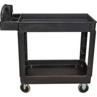 Utility Cart, 2 Tiers, 17-1/8" x 33-1/2" x 37-5/8", 550 lbs. Capacity Helyx Safety & Industrial Supplies