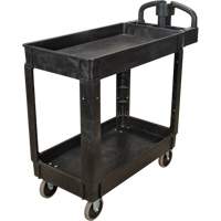 Utility Cart, 2 Tiers, 17-1/8" x 33-1/2" x 37-5/8", 550 lbs. Capacity Helyx Safety & Industrial Supplies