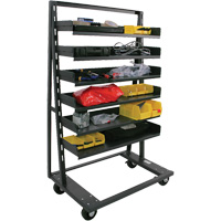 Single-Sided Heavy Duty A-Frame Cart with 6 Trays, 38" x 25" x 63", 2500 lbs. Capacity Helyx Safety & Industrial Supplies