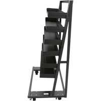 Single-Sided Heavy Duty A-Frame Cart with 6 Lipped Trays, 38" x 25" x 63", 2500 lbs. Capacity Helyx Safety & Industrial Supplies