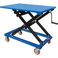 Table &eacute;l&eacute;vatrice manuelle &agrave; ciseaux, 37-3/8" lo x 23-5/8" la, Acier, Capacit&eacute; 660 lb Helyx Safety & Industrial Supplies