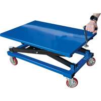 Table &eacute;l&eacute;vatrice manuelle &agrave; ciseaux, 37-3/8" lo x 23-5/8" la, Acier, Capacit&eacute; 660 lb Helyx Safety & Industrial Supplies