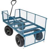 Wagon with Drop Sides, 24" W x 48" L, 800 lbs. Capacity Helyx Safety & Industrial Supplies