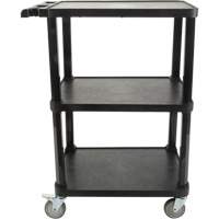 Chariot utilitaire avec tablette plate, 3 tiers, 18-1/8" x 37-3/8" x 27-3/4", Capacit&eacute; 330 lb Helyx Safety & Industrial Supplies