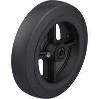 Roue en caoutchouc noir sur noyau en fonte Helyx Safety & Industrial Supplies