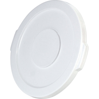 Round Brute&reg; Tops, Flat Lid, Plastic/Polyethylene, Fits Container Size: 15-5/8" Dia. Helyx Safety & Industrial Supplies