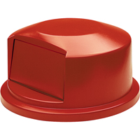 Round Brute&reg; Tops, Dome Lid, Plastic/Polyethylene, Fits Container Size: 24" Dia. Helyx Safety & Industrial Supplies