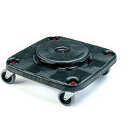 Square BRUTE&reg; Dollies, Polyethylene, Black Helyx Safety & Industrial Supplies