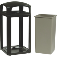 Cadre pour contenant Landmark Series Classique a/enveloppe rigide, Plastique, 50 gal. US Helyx Safety & Industrial Supplies