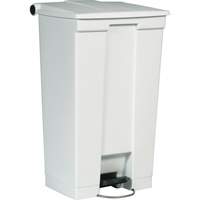 Flat Top Trash Can, Polyethylene, 23 US gal. Capacity Helyx Safety & Industrial Supplies