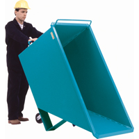 Chariot basculeur en acier, Acier, 1 vg³, Capacit&eacute; de charge de 2000 lb Helyx Safety & Industrial Supplies